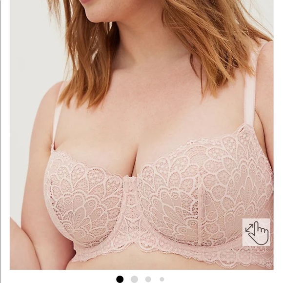 torrid Other - NWT Torrid Unlined Balconette Bra Lace Pink 48B
